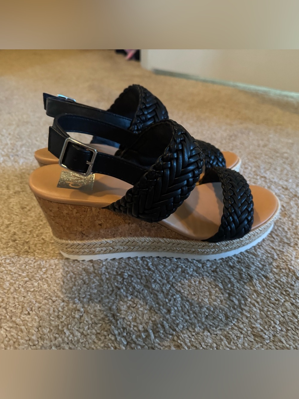 Brand new Dolce Vita size 10 Woven Cork Wedge Sandals - Women's Summer Espadrill